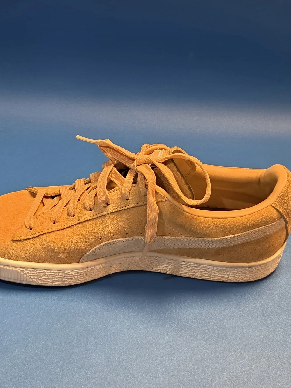 PUMA Men's Suede Classic Sneaker in Mustard Yellow